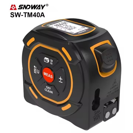 SNDWAY SW-TM40A Lazer Mesafe Ölçerli Şerit Metre resmi