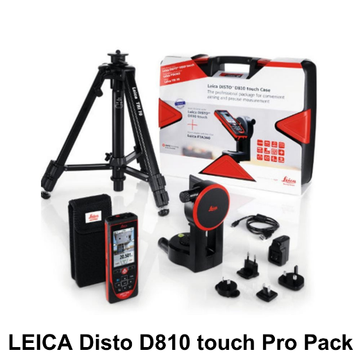Leica DISTO D810 touch Pro Pack Lazer Mesafe Ölçer resmi